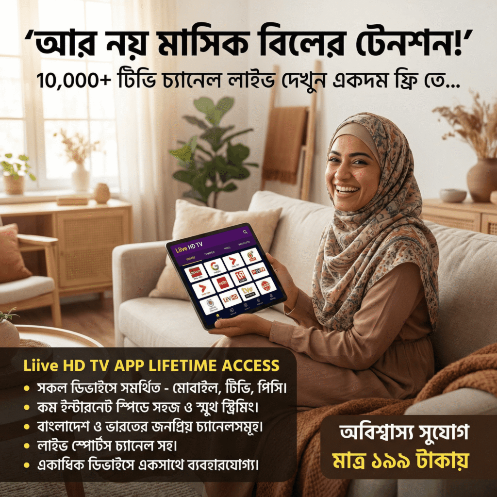 প্রিমিয়াম টিভি অ্যাপ ( লাইফ টাইম )